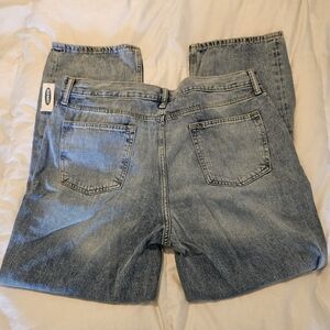 Old Navy Jeans Mens 36x30 Light Wash Blue Loose Straight Built-In Flex Denim